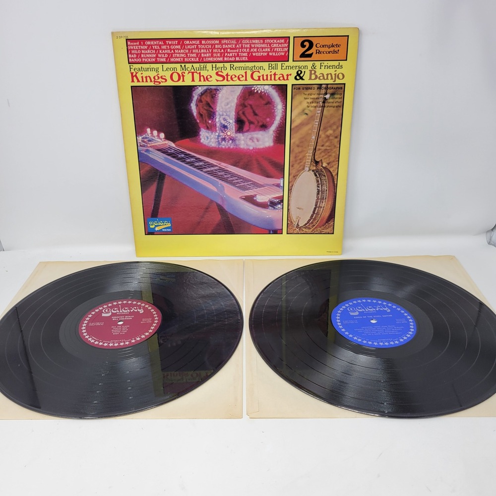 Kings of the Steel Guitar and Banjo Vinyl Double Album‎ Galaxy Records